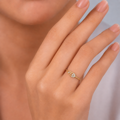 Everyday Sparkle 0.05ct Diamond Ring in 18K Gold