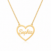 Personalized Name Heart Necklace