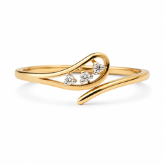 Everyday Sparkle 0.03ct Diamond Ring in 18K Gold