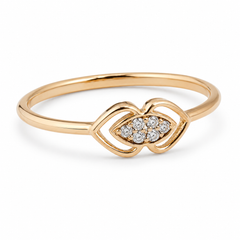Everyday Sparkle 0.04ct Diamond Ring in 18K Gold