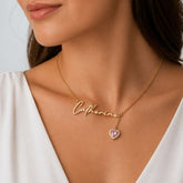 18K Gold Personalised Signature Name Necklace