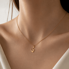 Arabic Letter Gold Name Necklace
