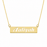 Personalized Cut-Out Nameplate Necklace