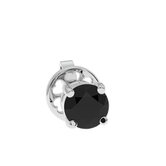 18K Gold Black Diamond Earrings