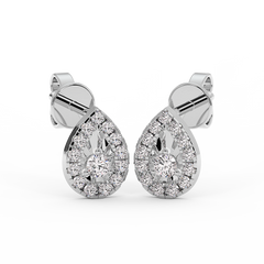 18K Gold Diamond Earrings