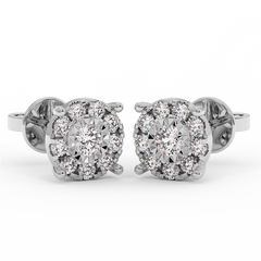 18K Gold Diamond Earrings