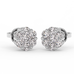 18K Gold Diamond Earrings