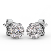 18K Gold Diamond Earrings