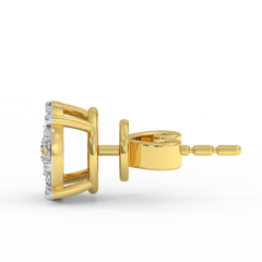 18K Gold Diamond Earrings