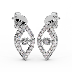 18K Gold Dancing Diamonds Earrings