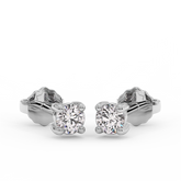 18K Gold Diamond Earrings