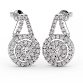 18K Gold Diamond Earrings