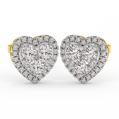 18K Gold Diamond Earrings