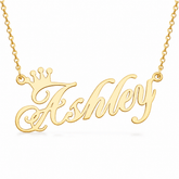 Personalized Crown Name Necklace
