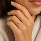 Personalized Letter Ring with Stones