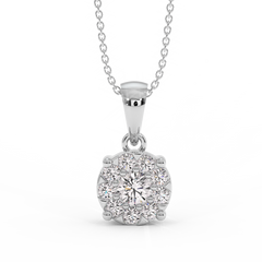 18K Gold Diamond Pendant