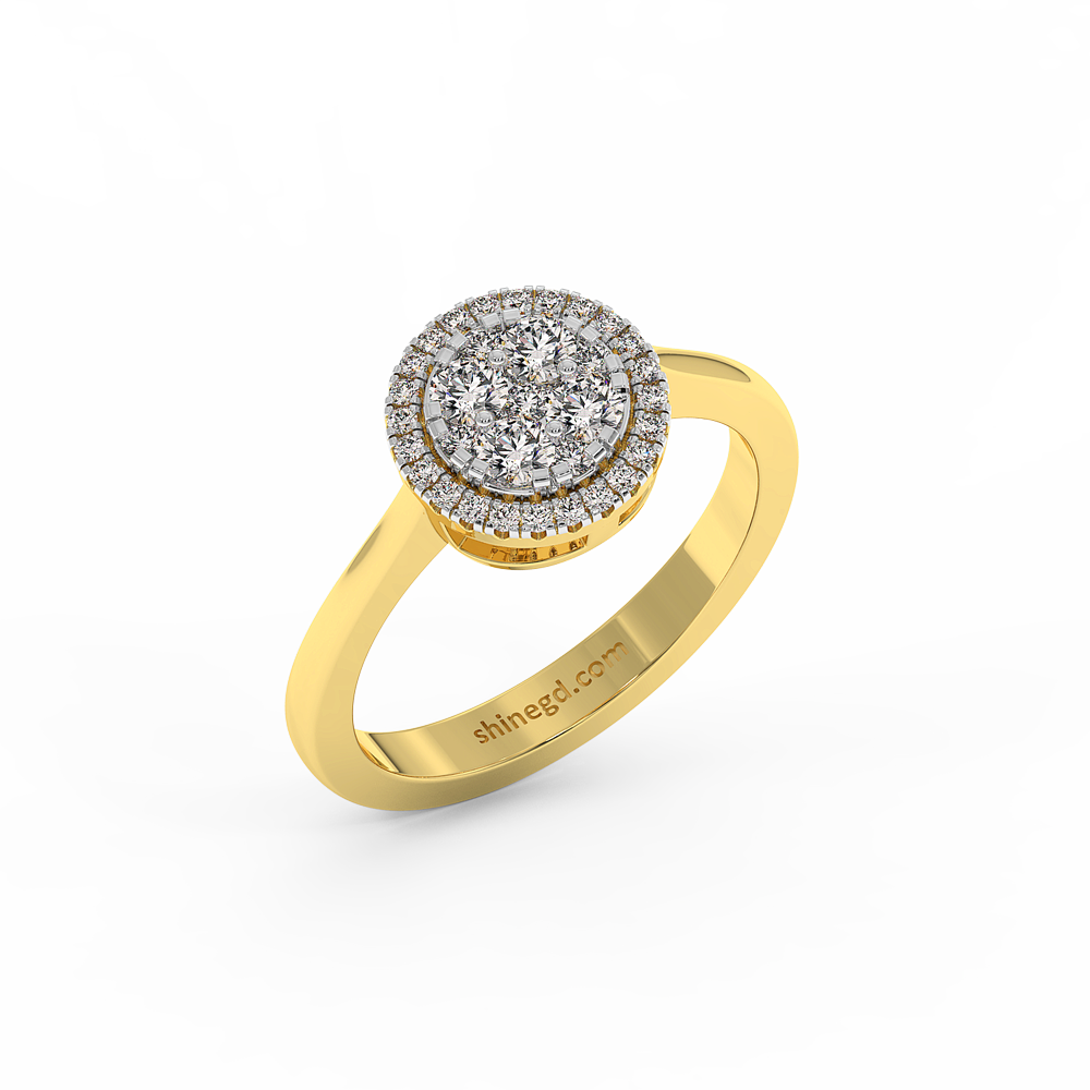 18K Gold Diamond Ring