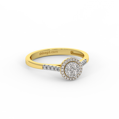 18K Gold Diamond Ring