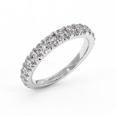 18K White Gold Prong Set Diamond Ring