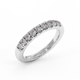 18K Gold Stackable Round Diamond Ring