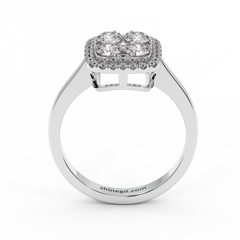 18K Gold Diamond Ring