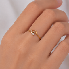 Everyday Sparkle 0.06ct Diamond Ring in 18K Gold