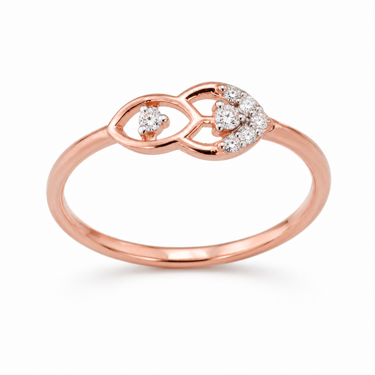 Everyday Sparkle 0.05ct Diamond Ring in 18K Gold