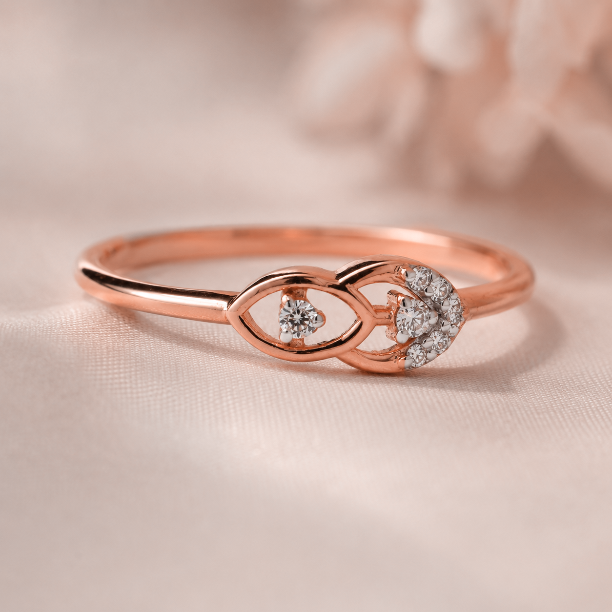 Everyday Sparkle 0.05ct Diamond Ring in 18K Gold