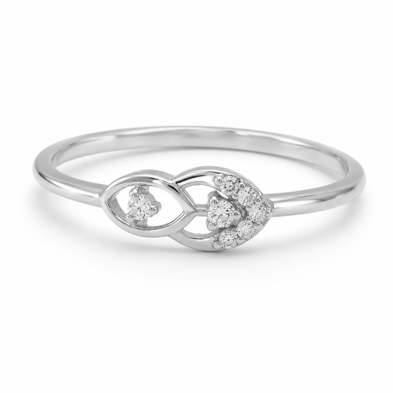 Everyday Sparkle 0.05ct Diamond Ring in 18K Gold