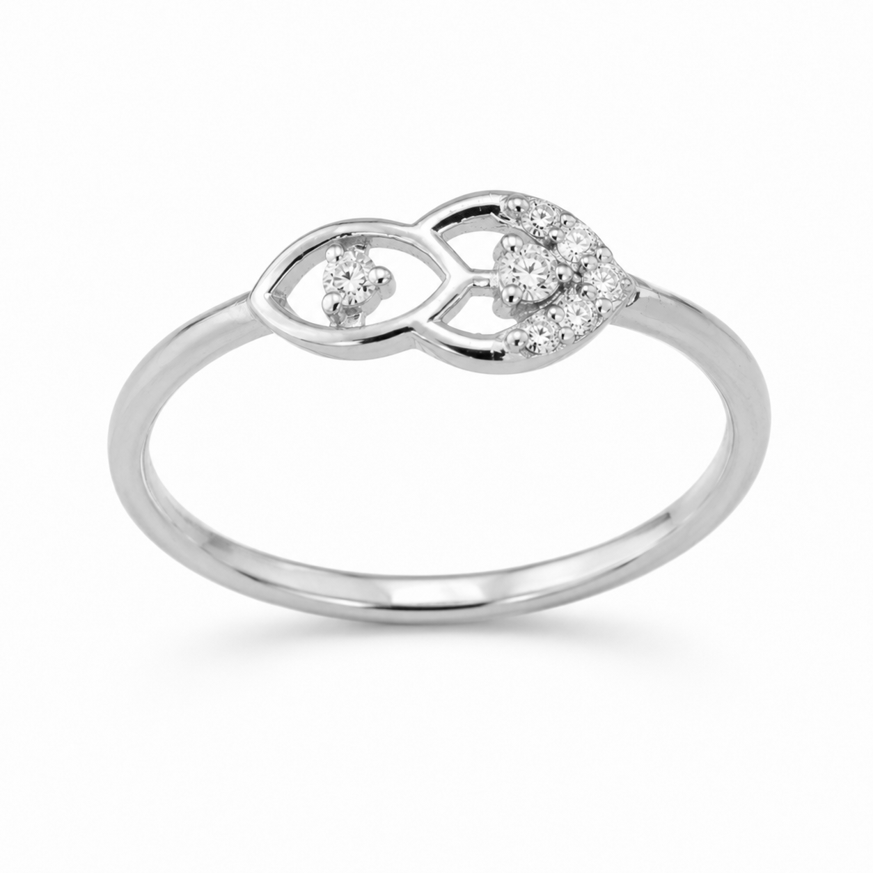 Everyday Sparkle 0.05ct Diamond Ring in 18K Gold