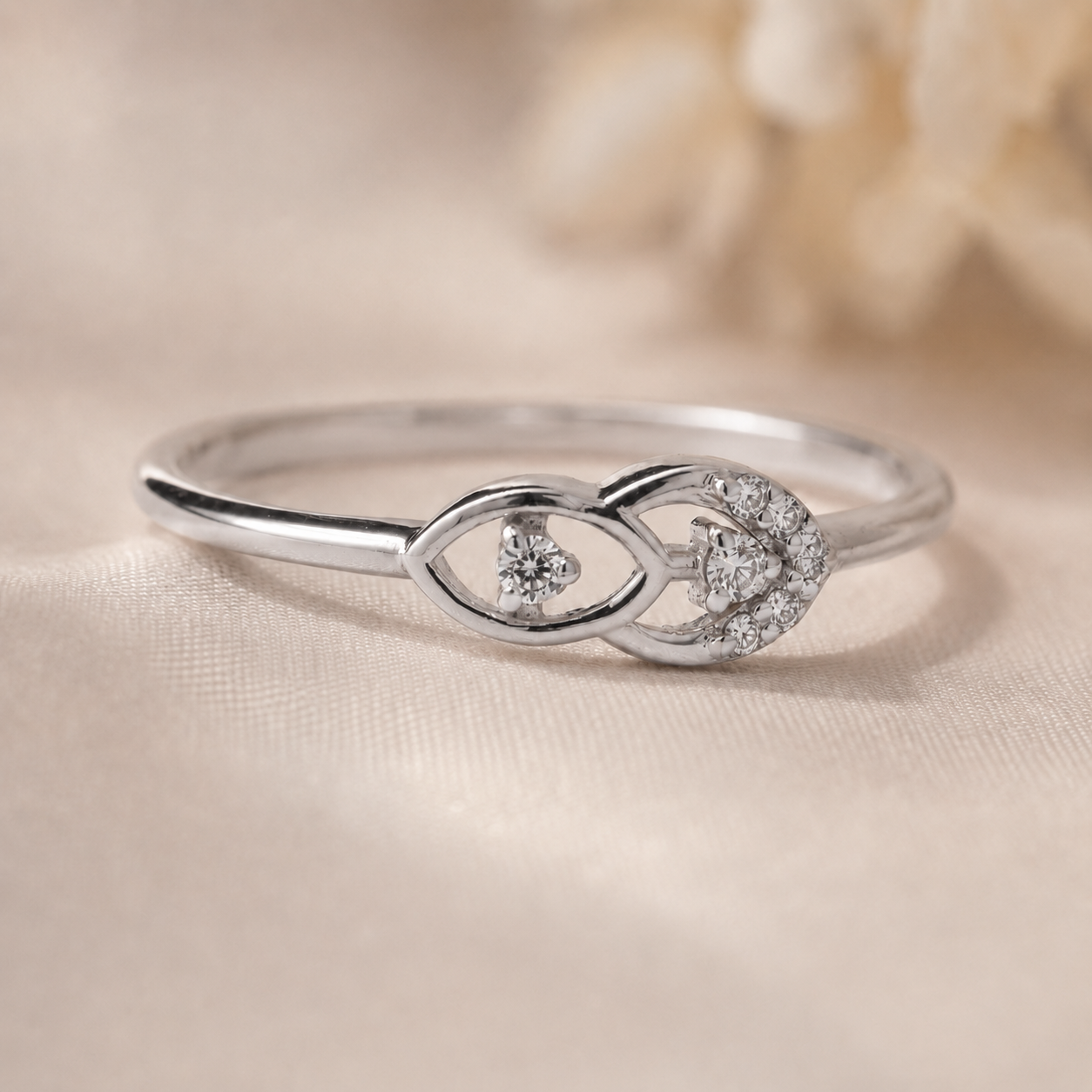 Everyday Sparkle 0.05ct Diamond Ring in 18K Gold