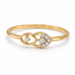 Everyday Sparkle 0.05ct Diamond Ring in 18K Gold