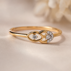 Everyday Sparkle 0.05ct Diamond Ring in 18K Gold