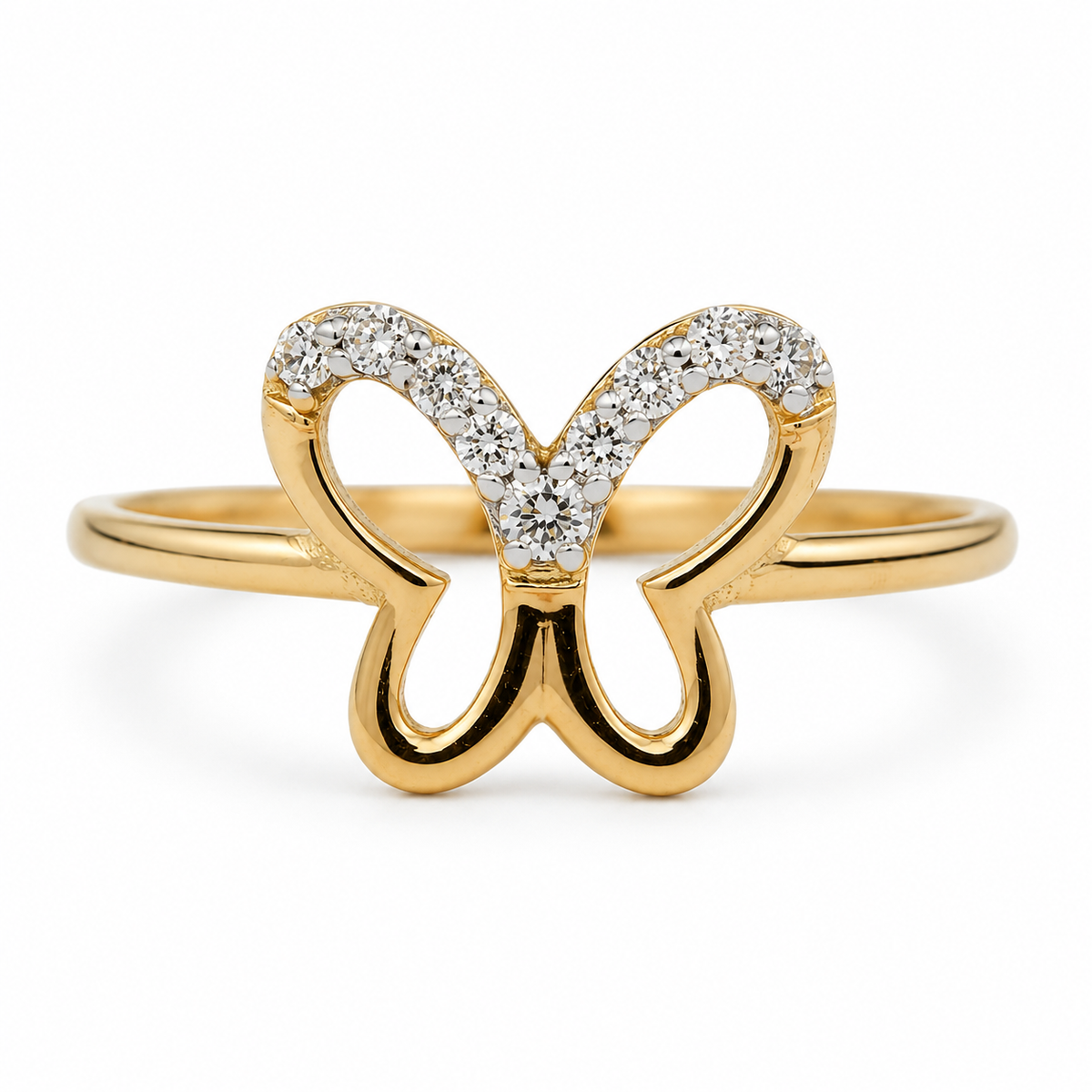 Everyday Sparkle 0.09ct Diamond Ring in 18K Gold