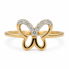 Everyday Sparkle 0.09ct Diamond Ring in 18K Gold