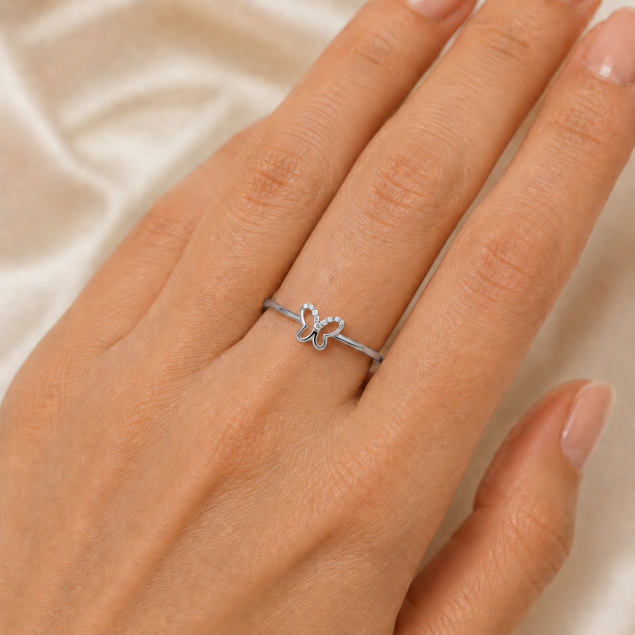 Everyday Sparkle 0.09ct Diamond Ring in 18K Gold