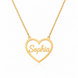 Personalized Name Heart Necklace