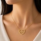 Personalized Name Heart Necklace