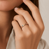 Personalized Engraved Name Ring with Birthstone