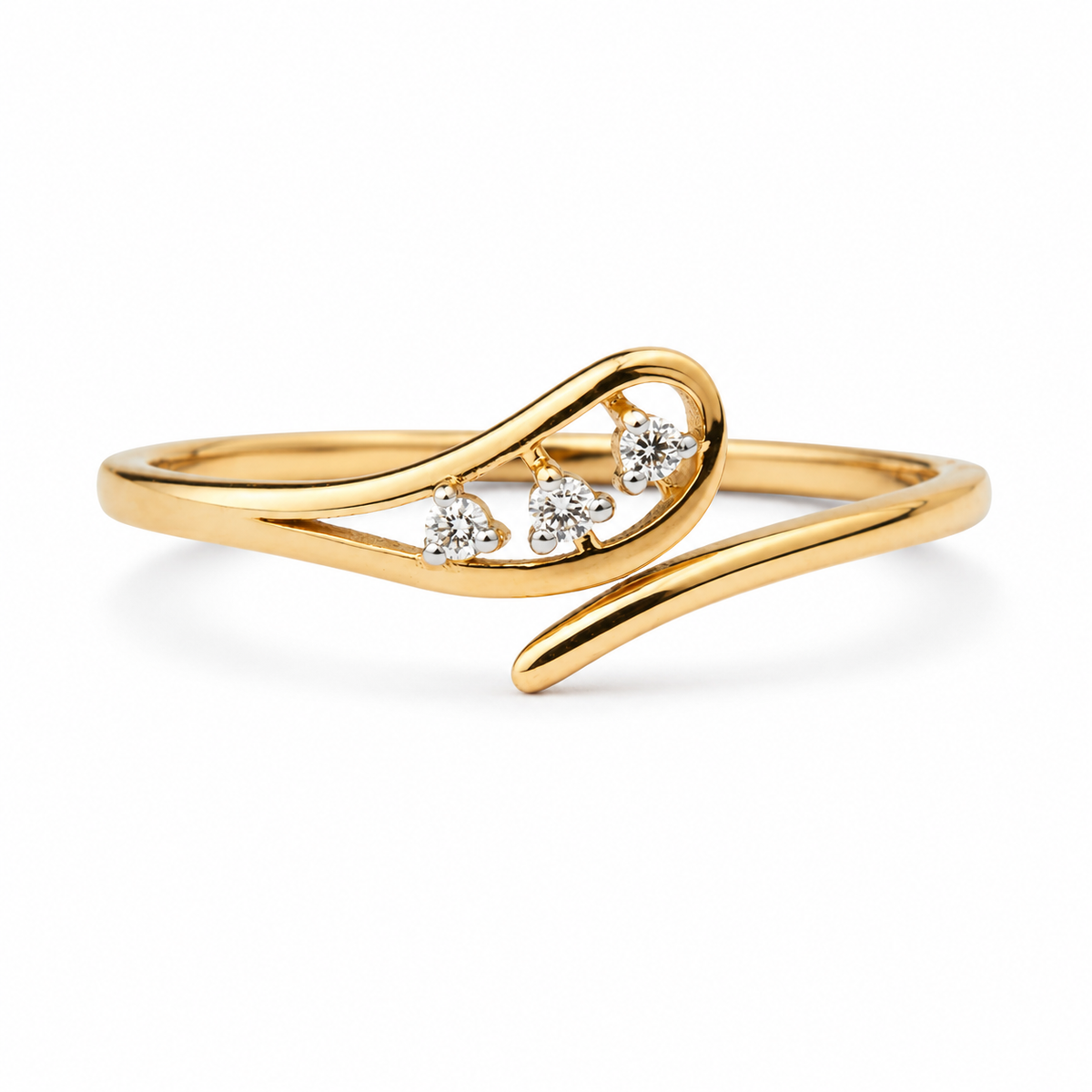 Everyday Sparkle 0.03ct Diamond Ring in 18K Gold