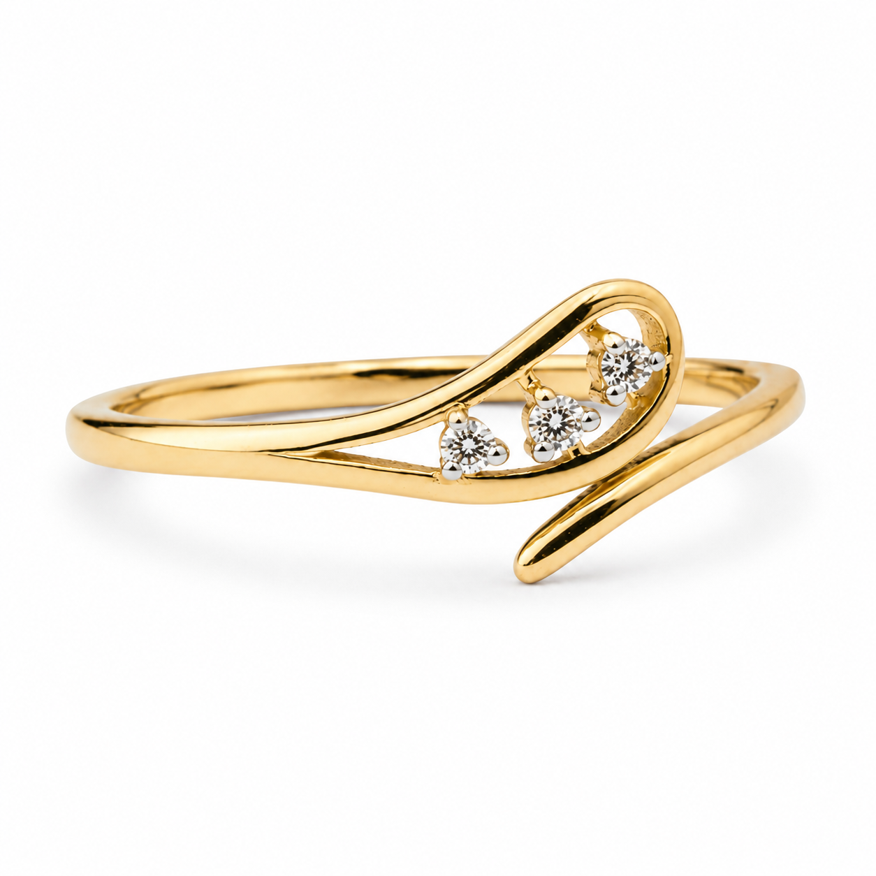 Everyday Sparkle 0.03ct Diamond Ring in 18K Gold