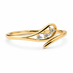 Everyday Sparkle 0.03ct Diamond Ring in 18K Gold