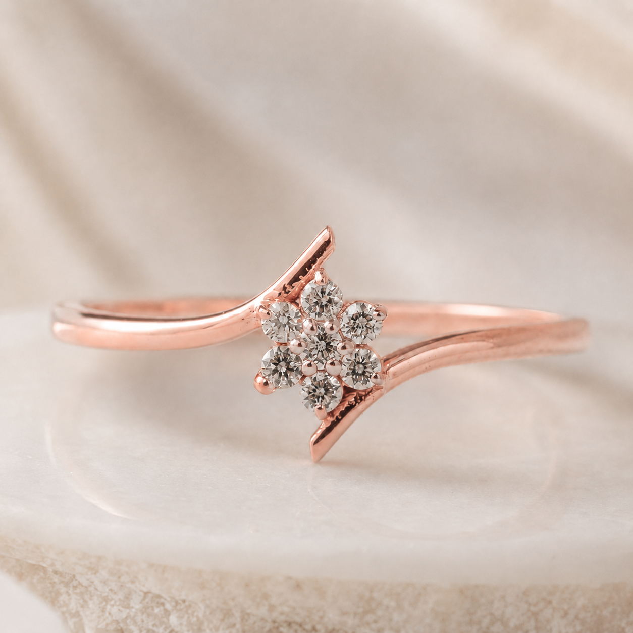 Everyday Sparkle 0.09ct Diamond Ring in 18K Gold