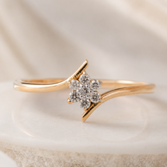 Everyday Sparkle 0.09ct Diamond Ring in 18K Gold