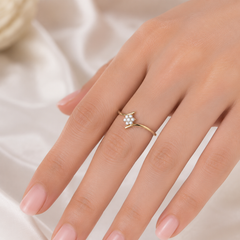 Everyday Sparkle 0.09ct Diamond Ring in 18K Gold