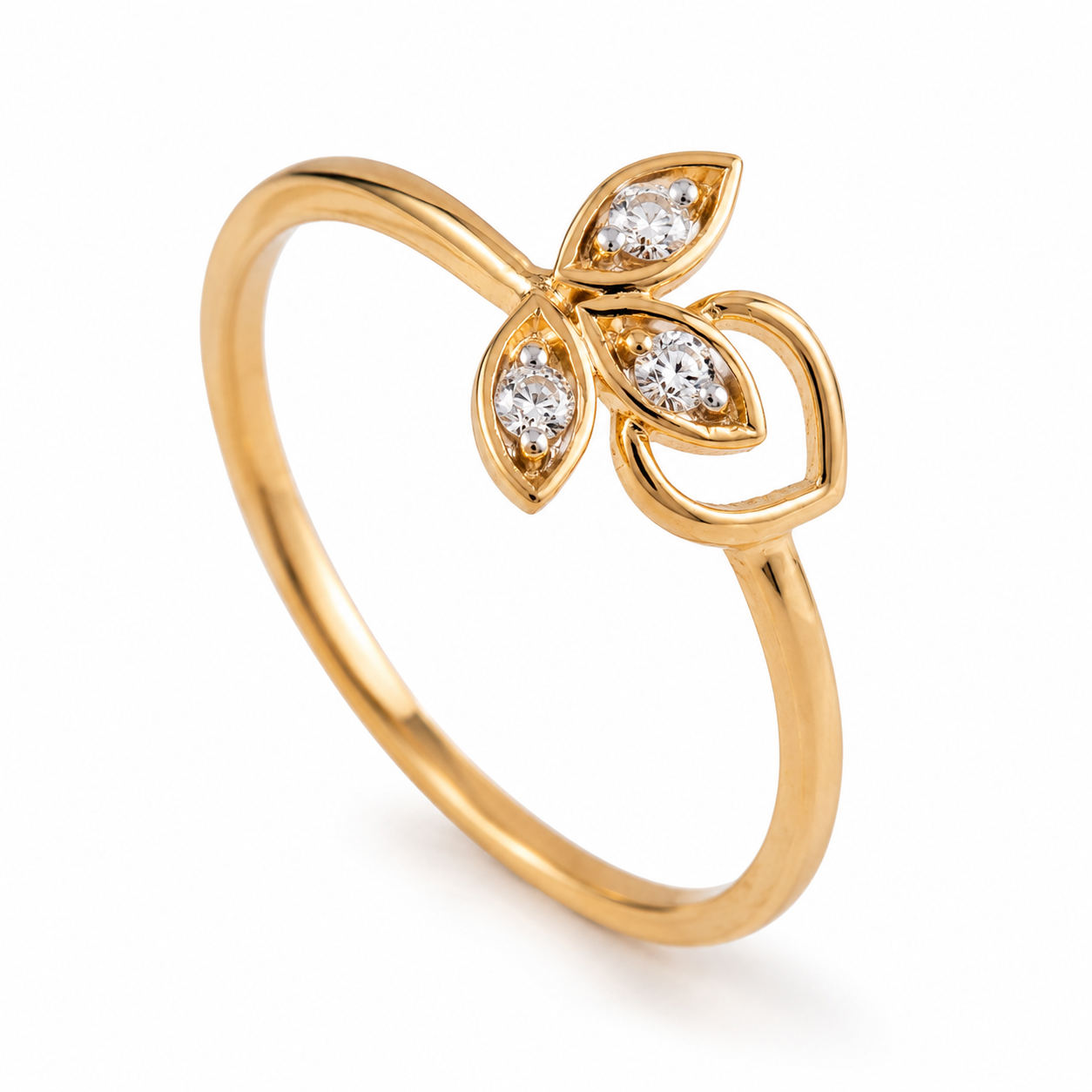 Everyday Sparkle 0.05ct Diamond Ring in 18K Gold
