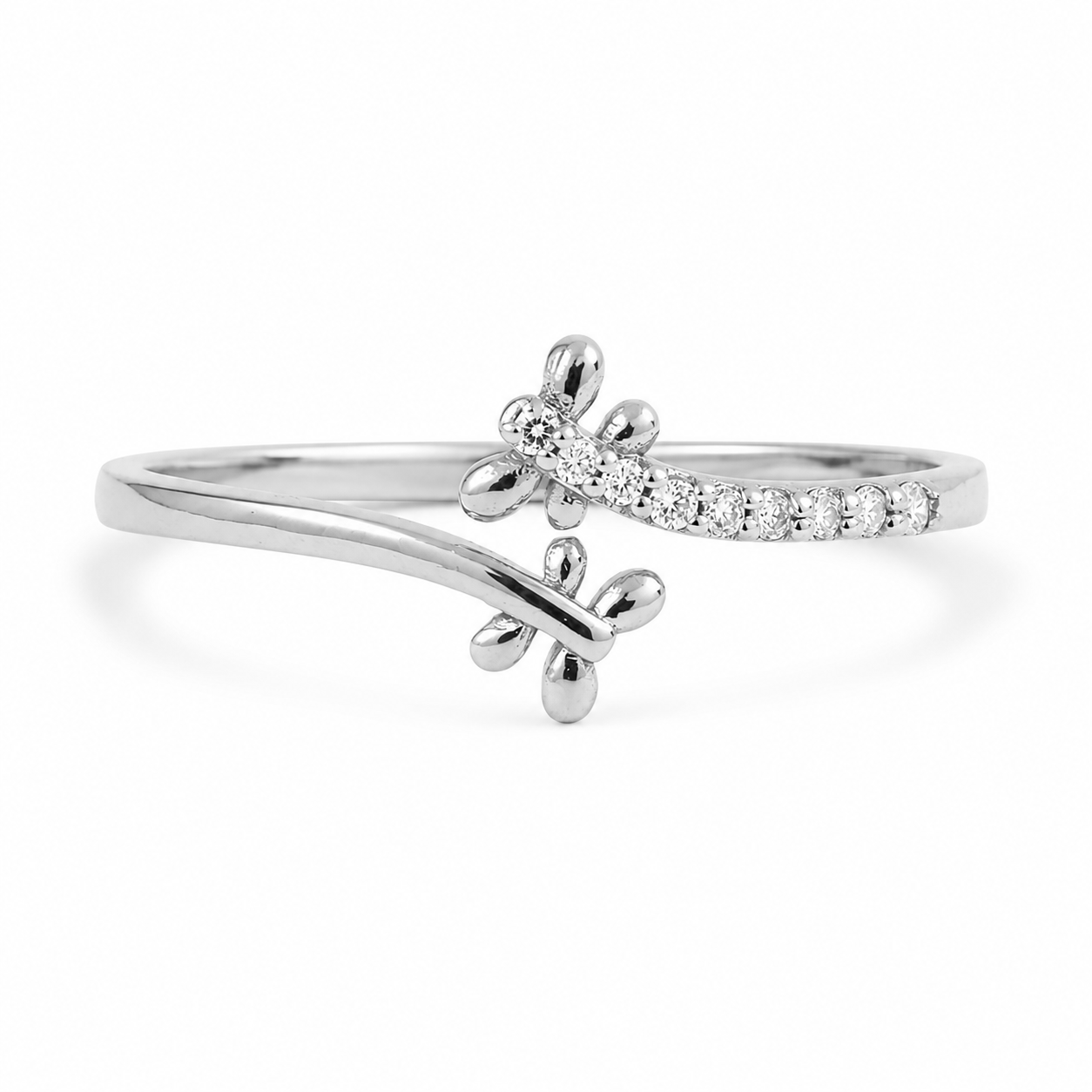 Everyday Sparkle 0.04ct Diamond Ring in 18K Gold