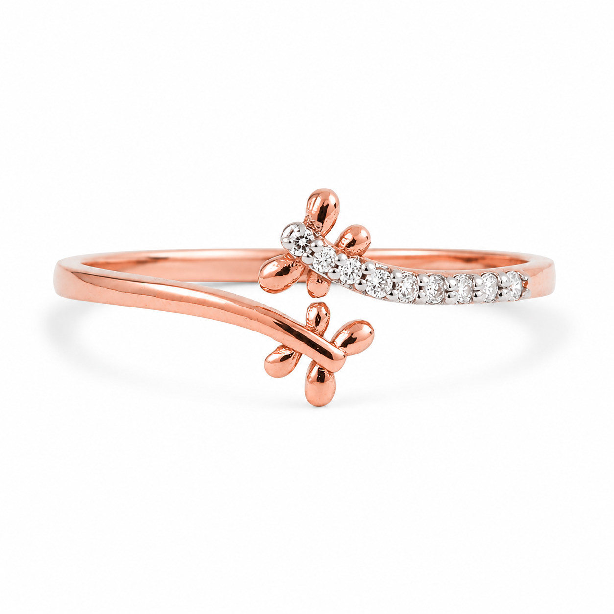Everyday Sparkle 0.04ct Diamond Ring in 18K Gold