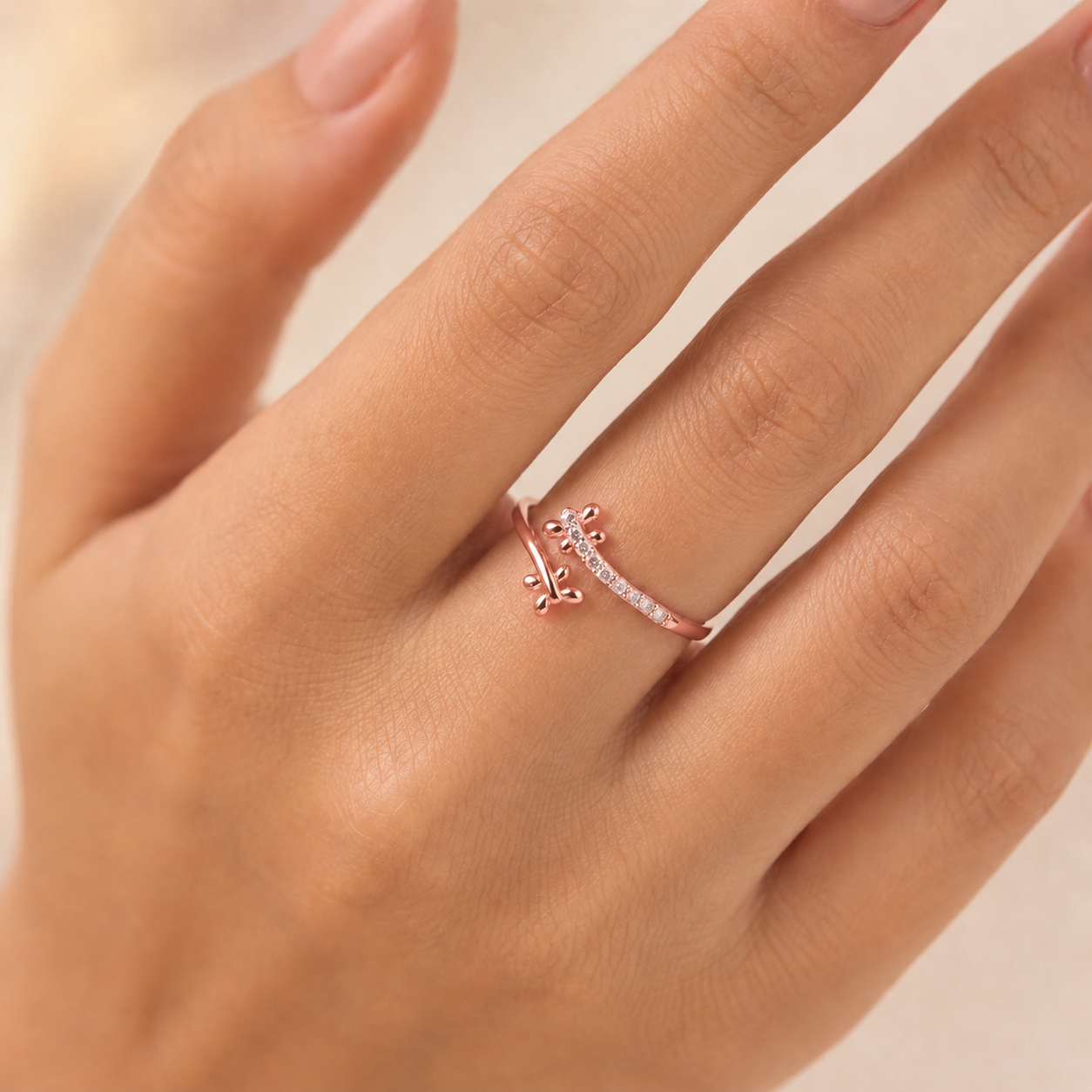 Everyday Sparkle 0.04ct Diamond Ring in 18K Gold