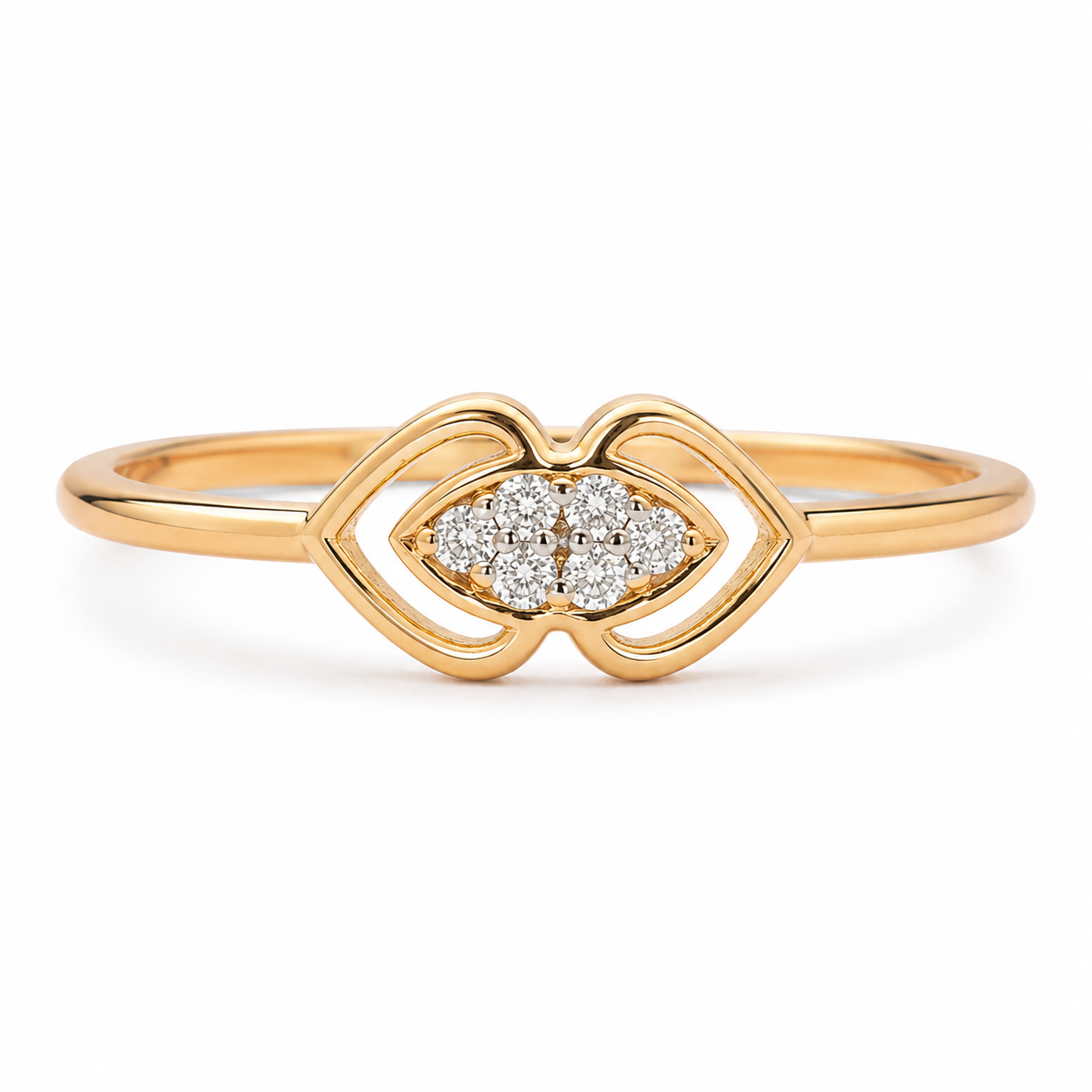 Everyday Sparkle 0.04ct Diamond Ring in 18K Gold